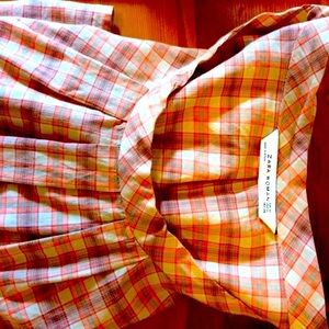 Zara Woman vintage plaid blouse.